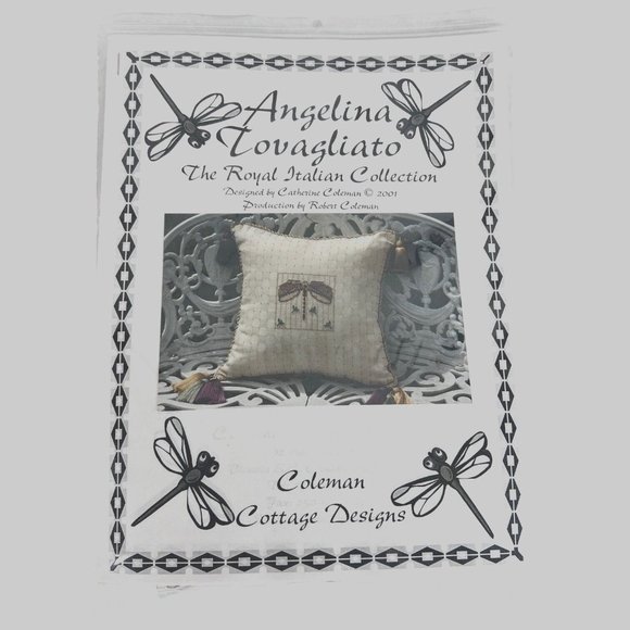 Angelina Tovagliato Dragonfly Pillow Kit The Royal Italian Collection Coleman - Picture 1 of 7
